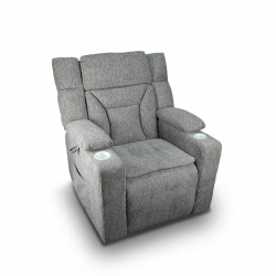 كرسي الاسترخاء الفاخر مع خاصية الوقوف الذكي _رصاصي