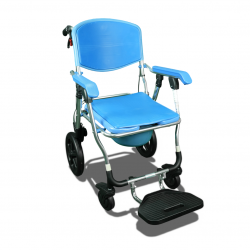 كرسي حمام المنيوم متحرك قابل للطي