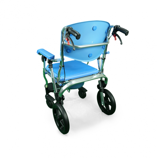 كرسي حمام المنيوم متحرك قابل للطي