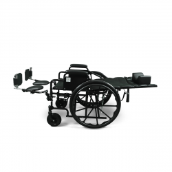 كرسي متحرك الظهر مع ساند قدم قابل للارتفاع - 55 سم