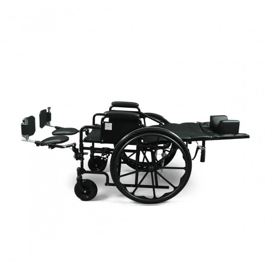 كرسي متحرك الظهر مع ساند قدم قابل للارتفاع - 55 سم