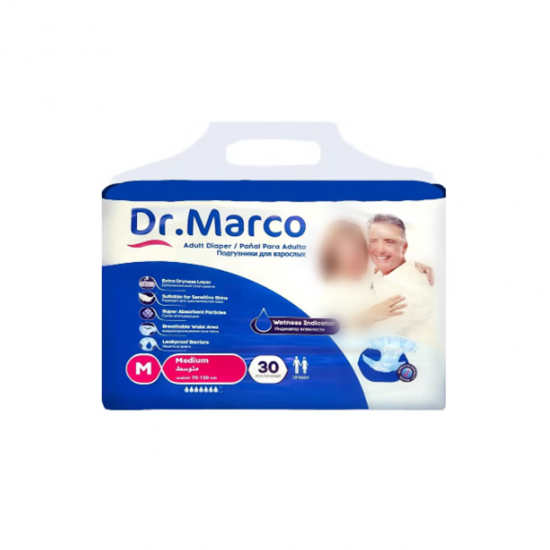 Dr. Marco Adult Diapers – Medium Size (M) | Pack of 30