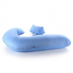 وسادة الحمل الطبية المريحة حرف (L) _أزرق