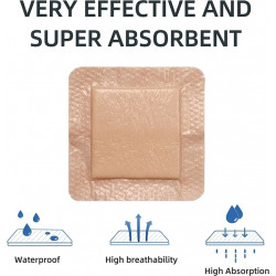 لاصق سيليكون طبي للتقرحات مقاس 10*10 سم بالحبه 