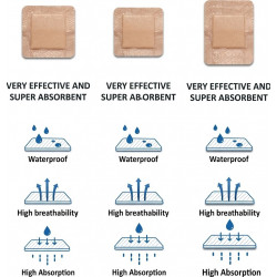Medical Silicone Dressing for Pressure Ulcers – 10 × 20 cm (Per Piece)