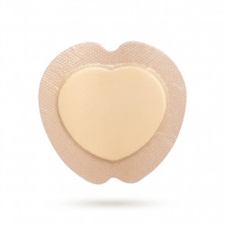 لاصق سيليكون طبي للتقرحات شكل قلب مقاس 18×18 سم بالحبه 