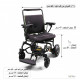 46cm Lightweight Folding Power Chair - Padded Foam Seat
