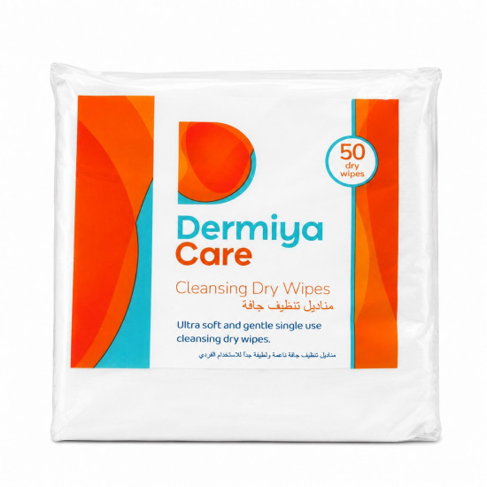 Dermiya Care Body Cleansing Wipes – 50 Wipes per Pack
