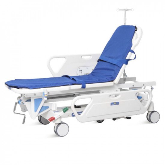 Manual emergency trolley in hospitals and emergency departments