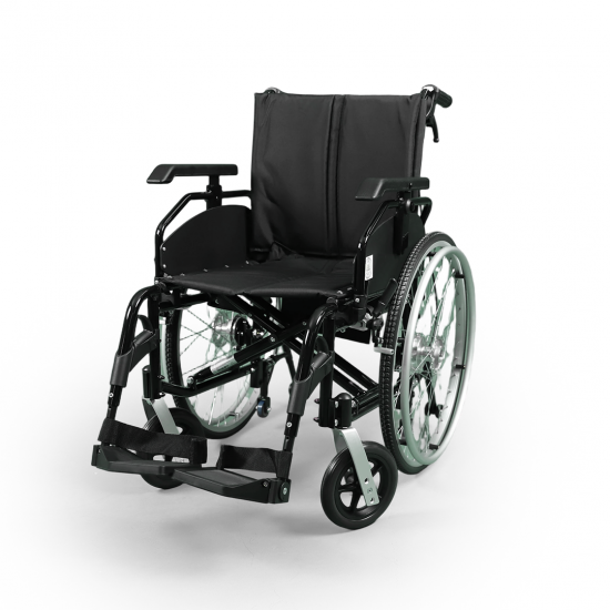 كرسي متحرك شديد التحمل 46 سم مرن _رفع يد بضغطة زر