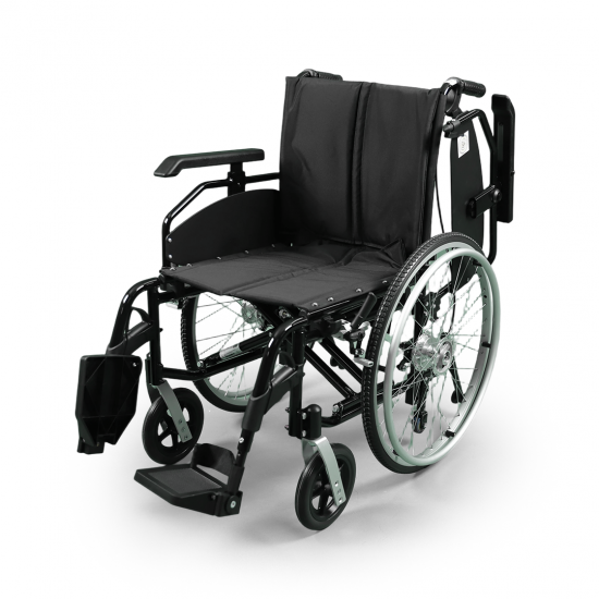 كرسي متحرك شديد التحمل 46 سم مرن _رفع يد بضغطة زر