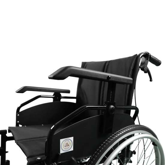 كرسي متحرك شديد التحمل 46 سم مرن _رفع يد بضغطة زر