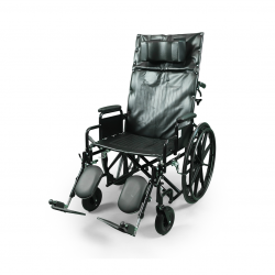 كرسي متحرك الظهر مع ساند قدم قابل للارتفاع - 51 سم