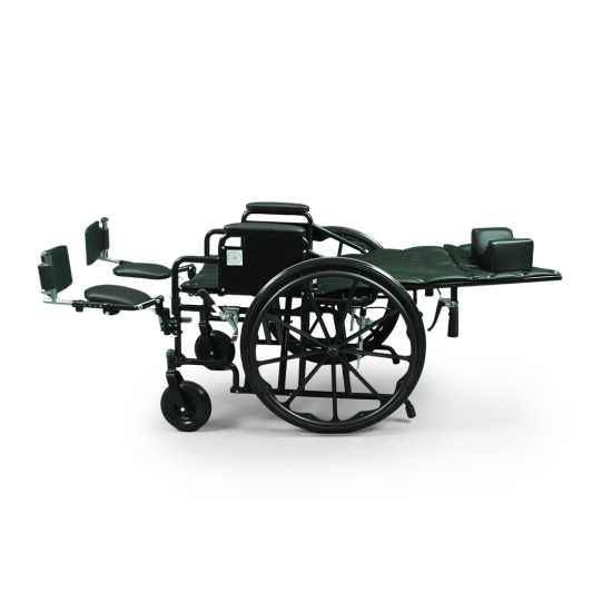 كرسي متحرك الظهر مع ساند قدم قابل للارتفاع - 51 سم