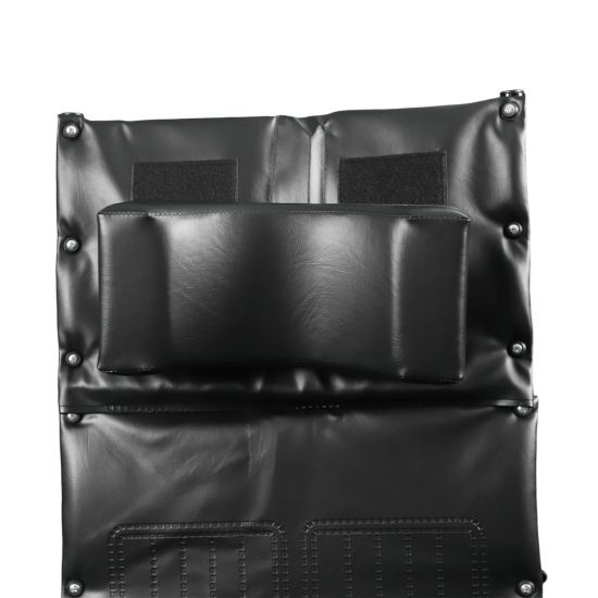 كرسي متحرك الظهر مع ساند قدم قابل للارتفاع - 46 سم