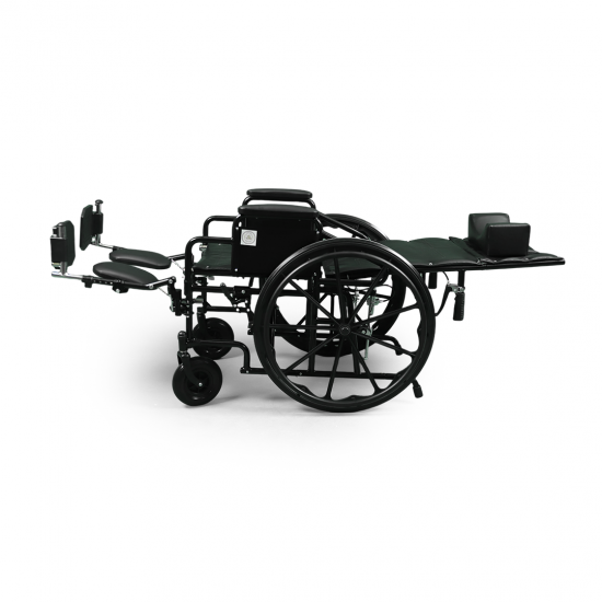 كرسي متحرك الظهر مع ساند قدم قابل للارتفاع - 46 سم