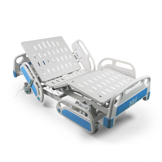 Four-motion electric bed - fiber sides - 90 cm wide