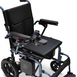 Lightweight Aluminum Electric Wheelchair with Lithium Batteries .