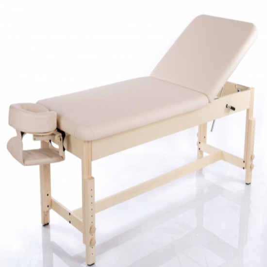 Wooden massage table with legs up to 220 kg