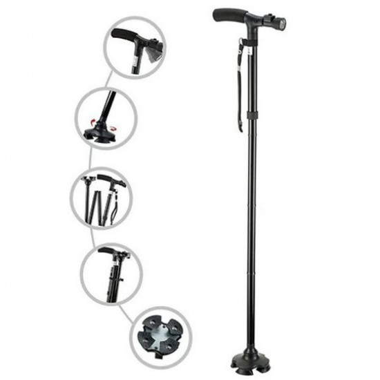 Foldable Walking Stick With Led