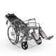 Wheelchair with adjustable back & height adjustable footrest 51cm