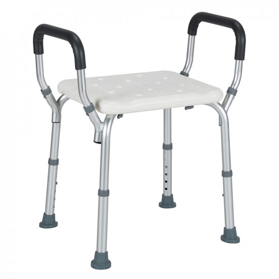 Shower chair with sides without back