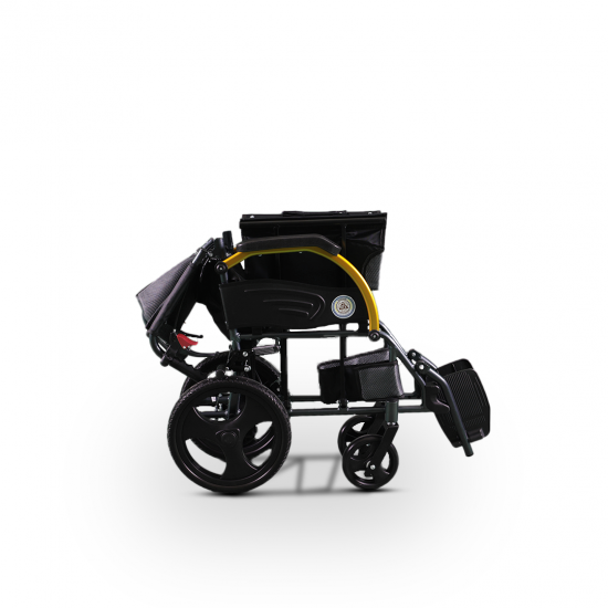 Alluminium mobility wheel chair with foldable back