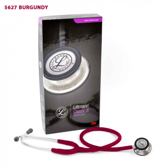 Littmann Classic 3 Stethoscope - BURGUNDY