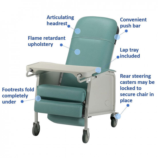 كرسي مرافق مريض عريض ANI