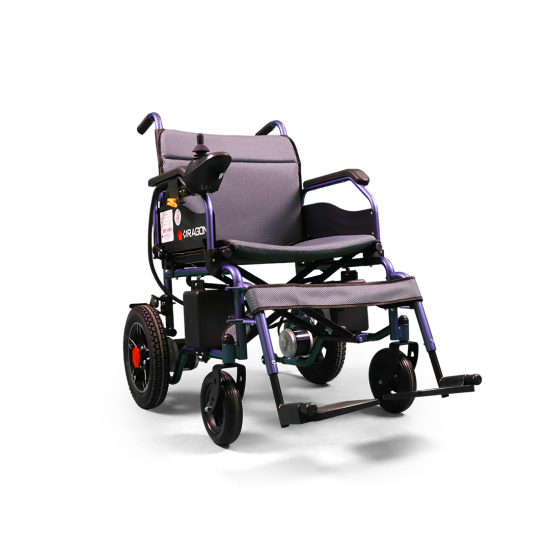 51 cm Electric Wheelchair - Side Battery - Grey