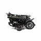 Lightweight Electric Wheelchair Folds 51cm - Green Frame Seat