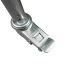 3-shelf stainless steel medicine and equipment trolley with edges