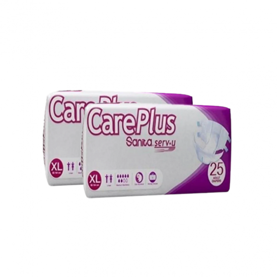 Care Plus Diapers Size XL - (25 pieces bag)