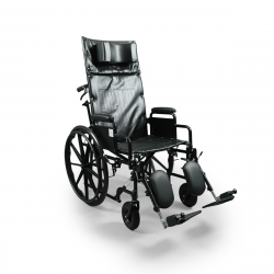 كرسي متحرك الظهر مع ساند قدم قابل للارتفاع - 55 سم